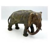 Antique pottery elephant sculpture
