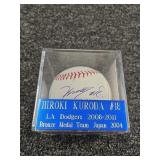 Hiroki Kuroda Signed Authenticated PSA /
