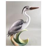 Italian ceramic crane sculpture