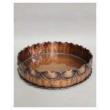 Vintage Gregorian Copper hand hammered serving