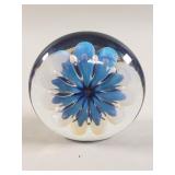 Eickholt Signed art glass paperweight