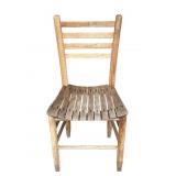 Antique wood ladder back chair