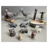 Stone, pottery and composite animal figurines