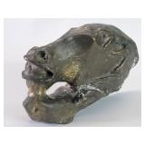 Surrealis style horse head  brass sculpture