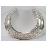 Sterling silver Maulage Modele torque necklace