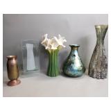 Group of decorated vases