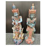 Vintage wood carvings Indonesian or Balinese