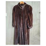 Vintage full length mink fur coat made in USA