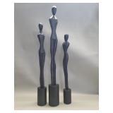 Z Gallerie Nikki Chu female figure set of 3