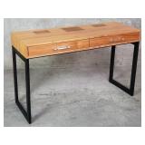 Rove Concepts wood and metal desk with acrylic