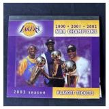 2003 Lakers playoff ticket book