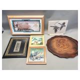 Tile, leather, and composite wall plaques