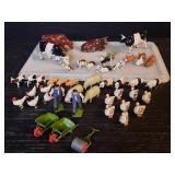 49pc Britains lead metal farm animals & farmers