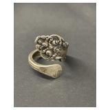 Vintage sterling silver spoon ring