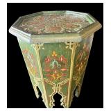 Vintage Moroccan Moorish-style wood side table
