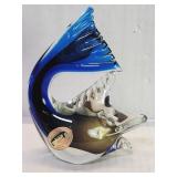Italian hand blown art glass fish