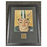 Paul Hornung Signed Authenticated PSA NFL Green