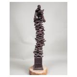 Alan Cottrill signed 'Boy on Books' bronze