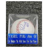 Yasiel Puig Signed Authenticated PSA / DNA MLB