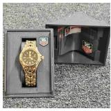 Tag Heuer men's gold toned watch w/box brand new