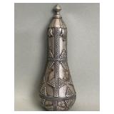 Old silver Afghan Kazakh-style snuff bottle