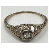14k gold with diamond ring