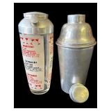 Pair of vintage martini shakers