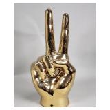 Ceramic peace hand