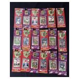 18 packs of 1991 MVP baseball & football cards