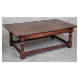 Vintage dark oak coffee table