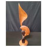 Signed Peter Larsen carved sculpture