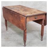 Antique walnut gate leg drop leaf table