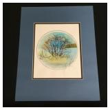Vintage hand signed print