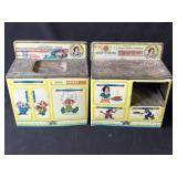 Pair of vintage Disney tin stove & sink
