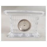 Waterford by Marquis crystal quartz desk clock