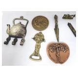 Silver plate, brass, bronze and copper