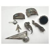 Group of sterling silver jewelry
