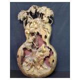 Vintage Chinese gilt carved wood gourd decoration