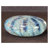 Hand blown art glass paperweight