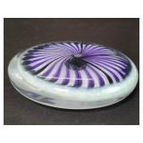 Signed Murano style art glass paperweight