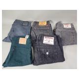 Group of men's jeans