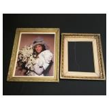 2 vintage gilt wood picture frames