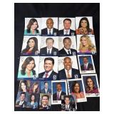 Lot of 43 newscaster autographed photos