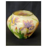 Handcrafted cloisonne floral vase