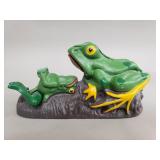 Cast iron frog coin bank