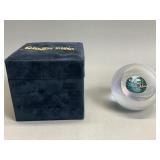 Signed and numbered glass eye studio art glass