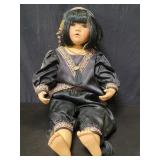 Sybille Sauer porcelain and fabric doll