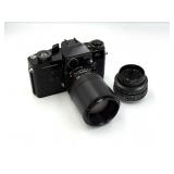 Leicaflex Camera with two lenses