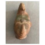 Vintage terracotta sculpture Mayan figurine