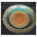Turkish art glass round bowl